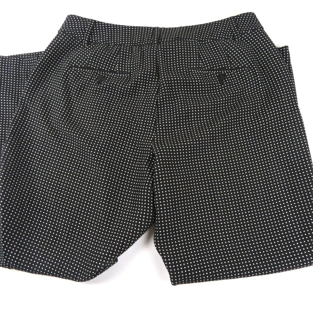 LANE BRYANT Black with white square polka dots dress pants